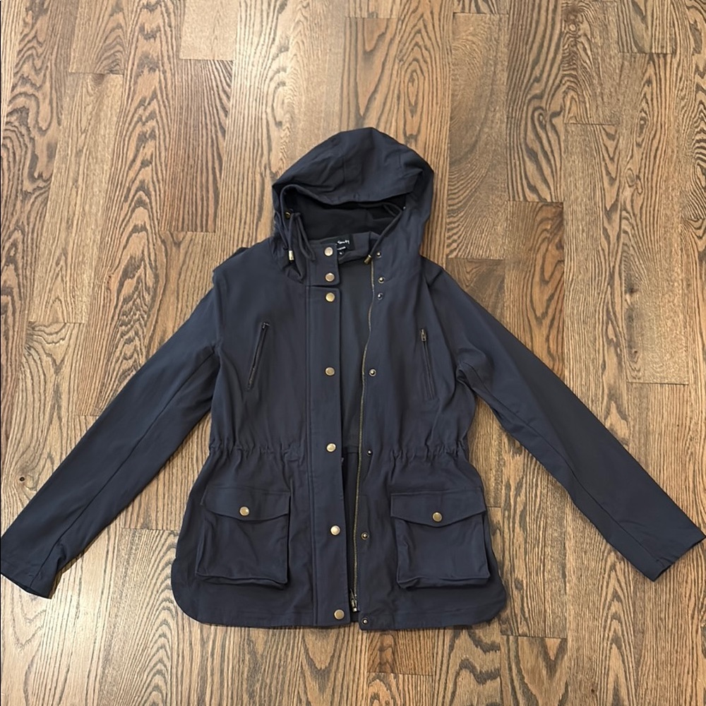Eden Society Women’s Holly Utility Hooded Dark Grey Cargo Jacket, S